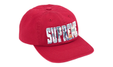 Embroidered Money Logo 6 Panel Hat "SS26 - Red" SU27430