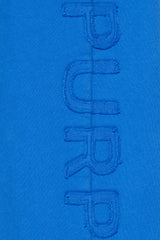 Purple Regular Fit Cutout Wordmark Sweatpant - Blue