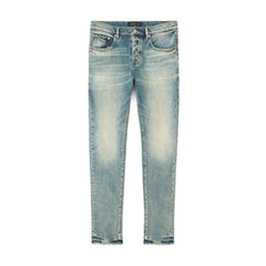 Purple Skinny Electric Tint Denim - Washed Light Blue