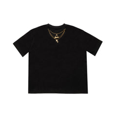 Women's "Heritage Gold Chain" Tee - "Black"