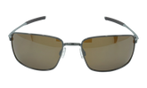 Square Wire Polarized Sunglasses "Gunmetal / Tungsten Iridium" OO4075 06