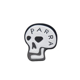 Parra Skulled Enamel Pin - White