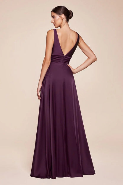 Kinsley Gown - Soft Satin A-line Dress