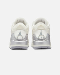 Women's Air  3 Retro "Metallic Silver" Sail/Cement Grey