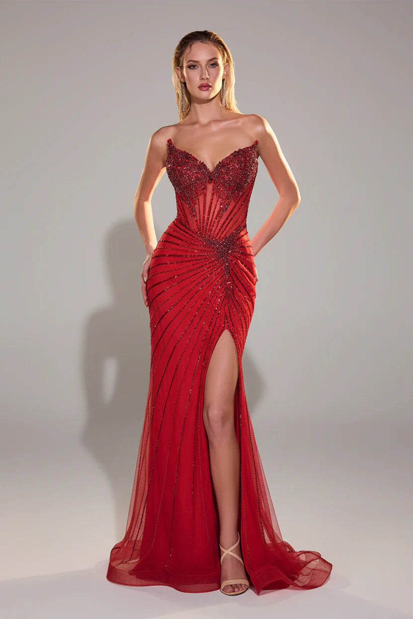 MACKENZIE GOWN - FITTED STRAPLESS DRESS