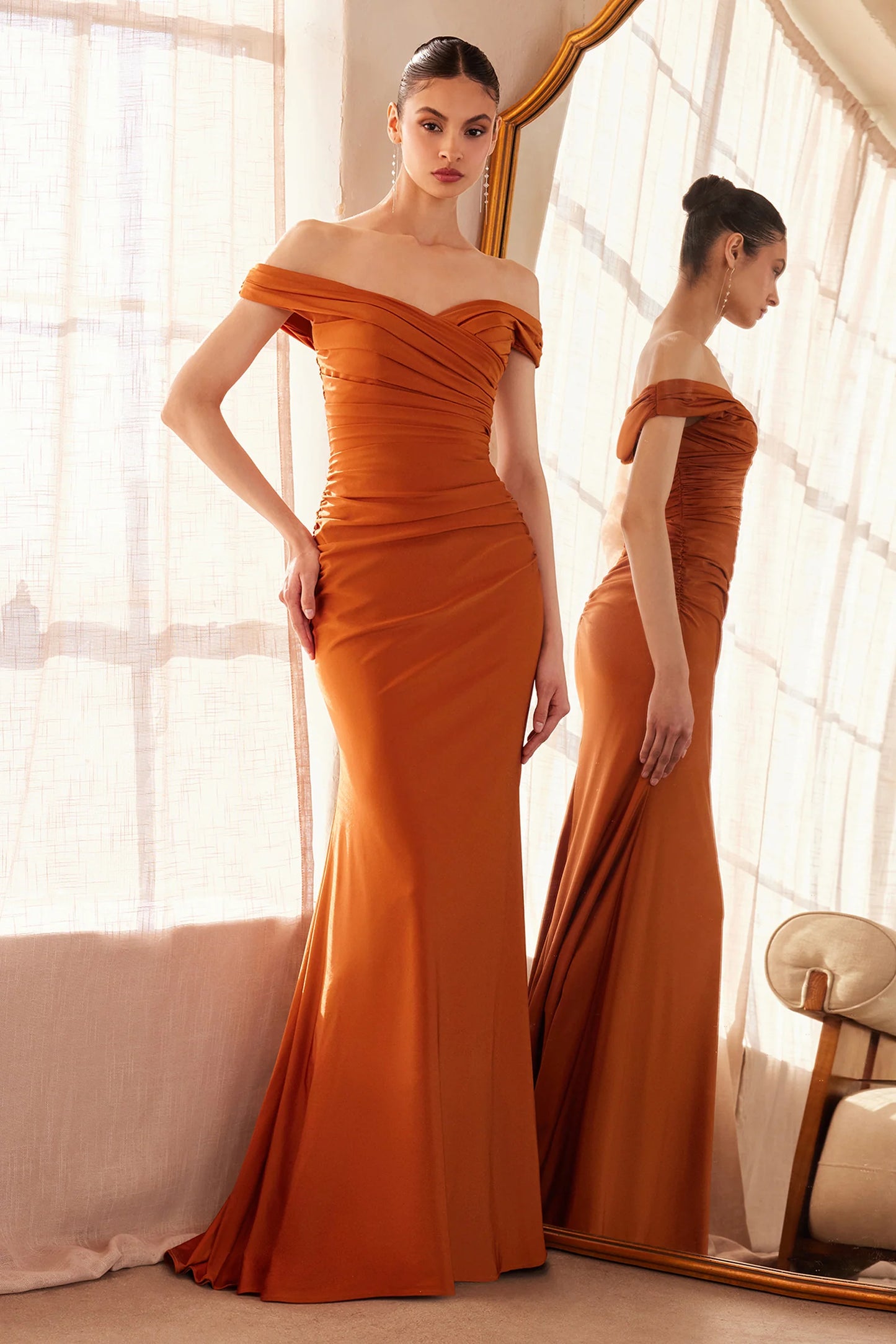 Tinsley Gown - Stretch Off-the-Shoulder Dress