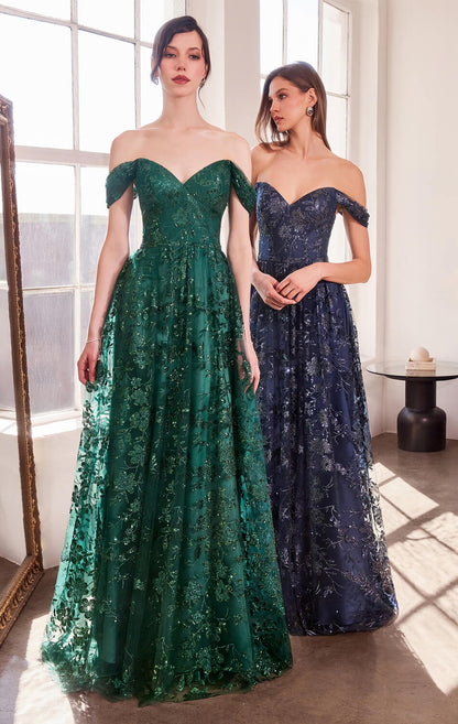 Veronica Gown - Glitter Print A-line Dress