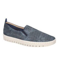 Fresh Perforated Slip On Flats