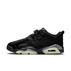 Women's  6 Retro Low - "Black Pony Hair"