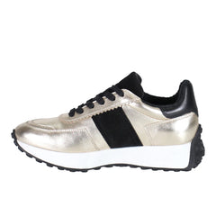 Know It All Metallic Lace Up Sneakers