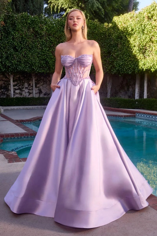Annika Gown - A-line Corset Dress With Pockets