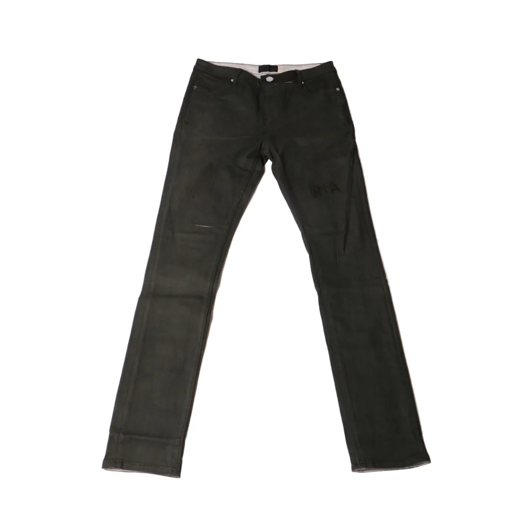 RtA Bryant Triple Cross Denim - Dusty Olive