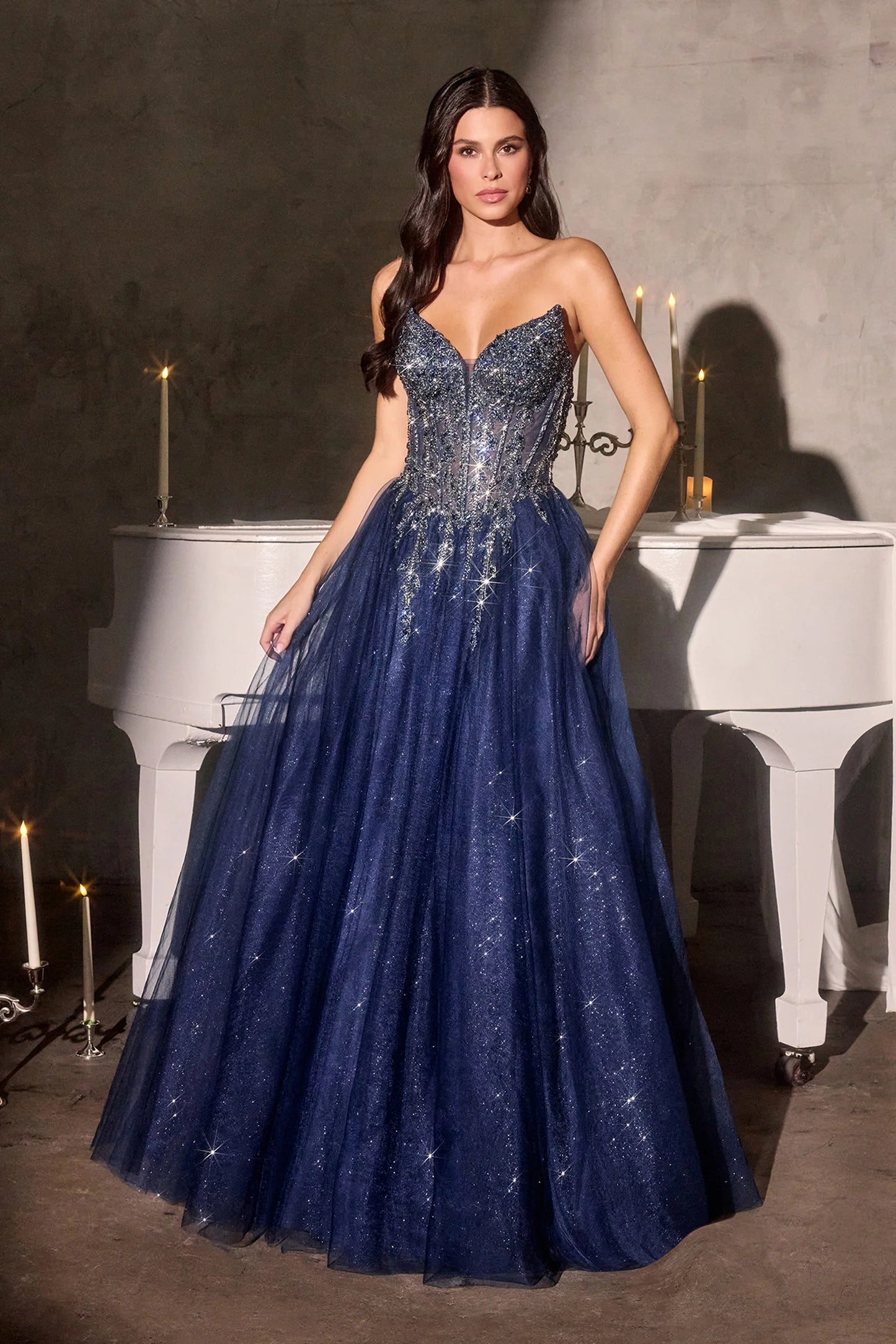 Jolia Gown - A-Line Corset Tulle Dress