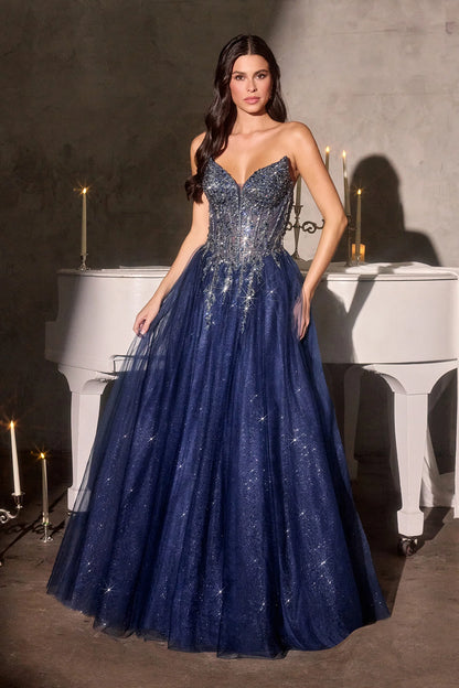 Jolia Gown - A-Line Corset Tulle Dress
