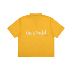 Students Course Marshal S/S Mesh Zip Polo Shirt - Gold