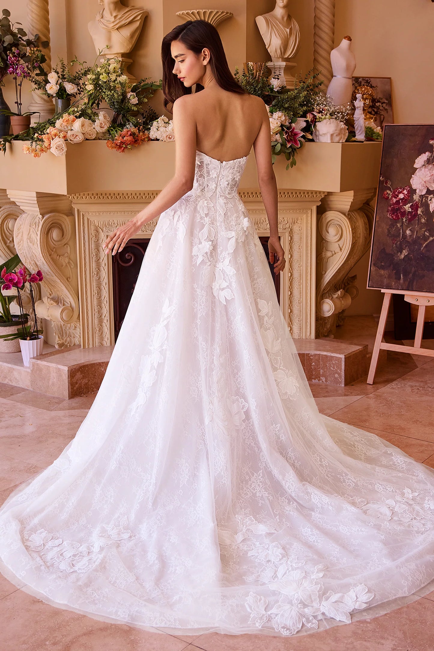 WL034 - Lace Wedding Ball Gown - Andrea & Leo