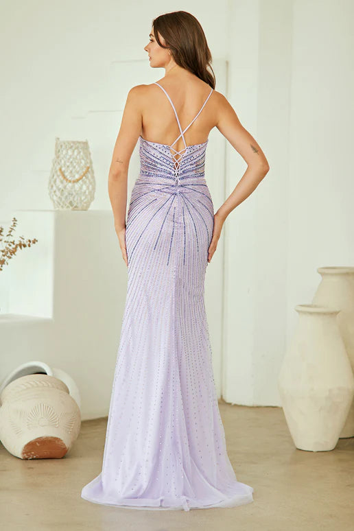 Halston Gown - Hot Stone Fitted Dress